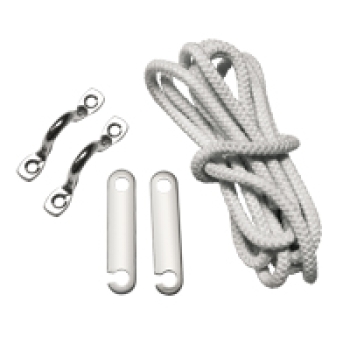 Set accessori per tendalino con cima (2 pz)