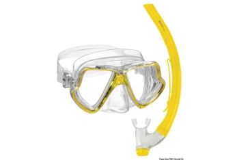 Set maschera e boccaglio PVC adulto 