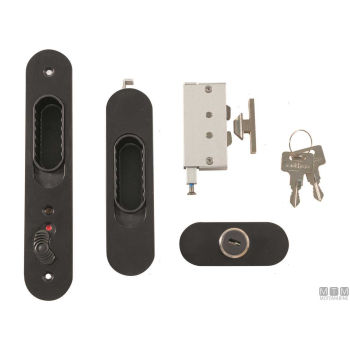 Set serratura da incasso 2 mani mobella talon per porte scorrevoli