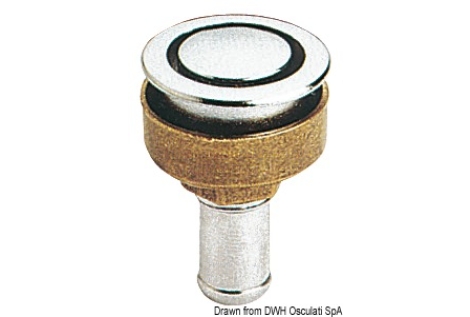 Sfiato carburante in ottone cromato a filo-20.284.01