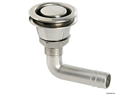Sfiato inox 90° incassato 
