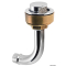 Sfiato ottone cromato 20 mm 90° sinistro 