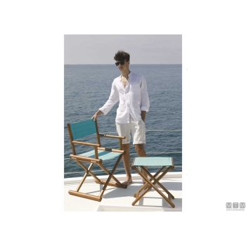 Sgabello mb teak blue navy