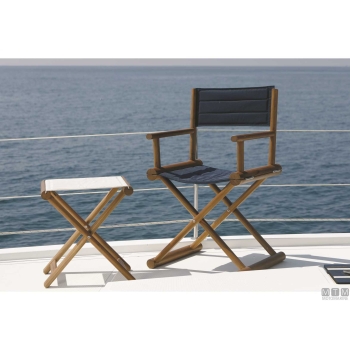 Sgabello mb teak nero