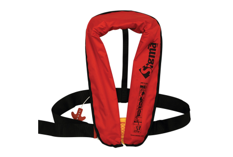 Sigma Salvagente Autogonfiabile Automatico con Fibbia in Acciaio 170N Rosso