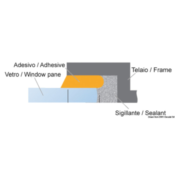 Sikaflex 296 sigillante per vetro 600 ml 