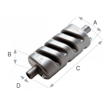 Silenziatore Ø mm.45