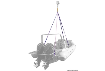 Sistema di sollevamento a 4 bracci per imbarcazioni o battelli pneumatici-06.587.01