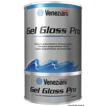 Smalto bicomponente Gel Gloss blu atlantide 0,75 l 
