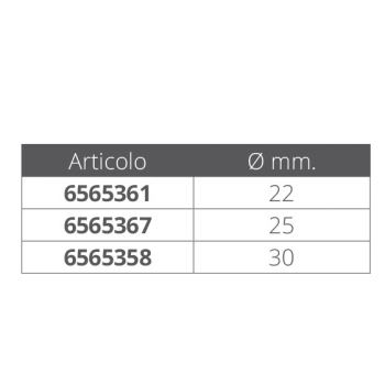SNODO A FORCELLA INOX Ø MM.22
