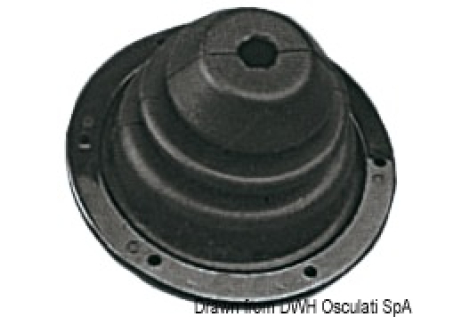 Soffietto in gomma con ghiera ABS 140 mm 