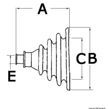 Soffietto passacavo apribile Ø esterno 107 mm 