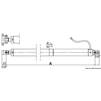 Sollevatore 24 V 300 mm 