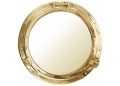 Specchio oblo d210mm ottone