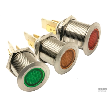 Spia pilot light 19mm rosso 24v