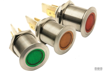 Spia pilot light 19mm rosso 24v