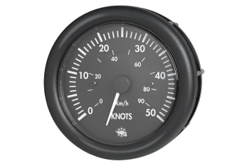 Spidometro 0-50 nodi 12 V nero 