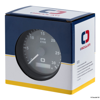 Spidometro Pitot 0-55 MPH bianco/lucida 