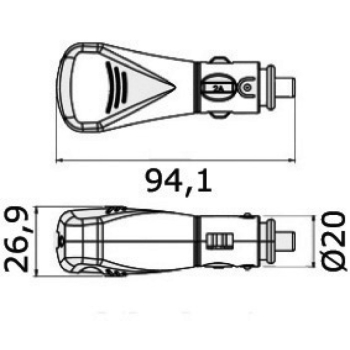 Spina con attacco USB  