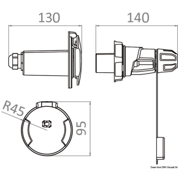 Spina elettrica 16 A 250 V 
