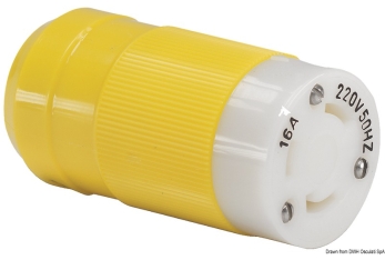 Spina inox Marinco femmina 16 A 