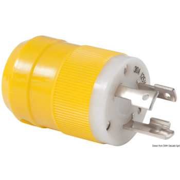 Spina inox Marinco maschio 30 A 