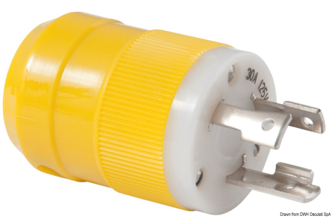 Spina inox Marinco maschio 30 A 