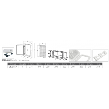 SPORTELLO C/CONTENI.MM.374X374X250P