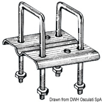 Staffa di fissaggio rullo sinistra 