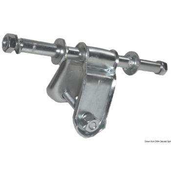 Staffa rullo laterale diritta 30 mm 