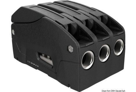 Stopper D1 triplo per cime 8-10 mm 