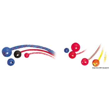 Stopper nylon foro Ø 6 mm giallo 