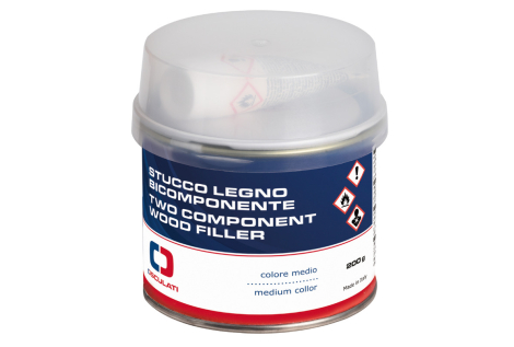 Stucco legno bicomponente chiaro 150 ml L4110 L4109 L4108 + BPO