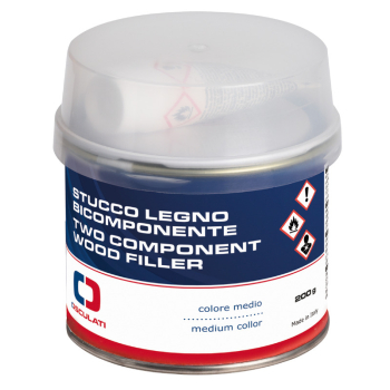 Stucco legno bicomponente medio 150 ml L4110 L4109 L4109 + BPO