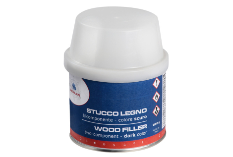 Stucco legno bicomponente scuro 150 ml L4110 L4109 L4110 + BPO