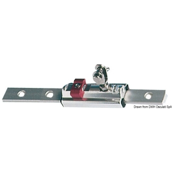 Supporto a parete per rotaia da mm 25x4  