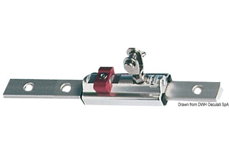 Supporto a parete per rotaia da mm 25x4  