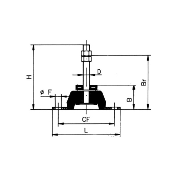 Supporto elastico mm.183x130
