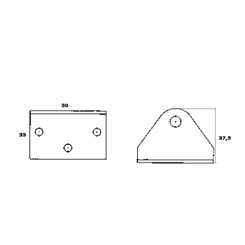 SUPPORTO INOX A SQUADRA P.INTERNO