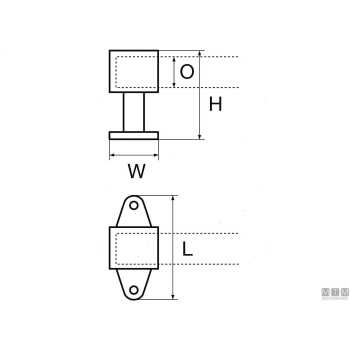 Supporto pass d22mm inox< 