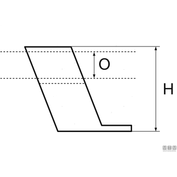 Supporto pass sagomato d22mm inox< 