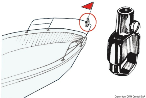 Supporto per asta 14 mm 