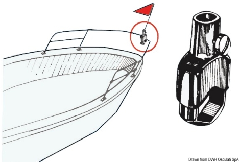 Supporto per asta 20 mm 