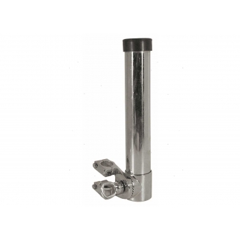 Supporto Portacanne Inox con Morsetto Tubo