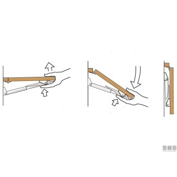 Supporto roca rakego l392mm 