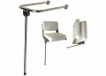 Supporto sedile chiud.28x54x74cm inox