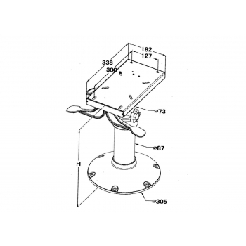 Supporto Sedile Regolabile Ocean Gas Power