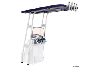 T-Top professionale 2000x1400 bianco con telo blu 