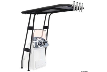 T-Top professionale 2000x1600 nero con telo nero 