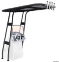 T-Top professionale 2000x1600 nero con telo nero 
